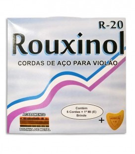 Jogo de Cordas Rouxinol R20 Viola de Fado 011 042 Bola
