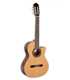 Paco Castillo 221 CCE Guitarra Clássica Abeto Sapelly Equalizador Cutaway