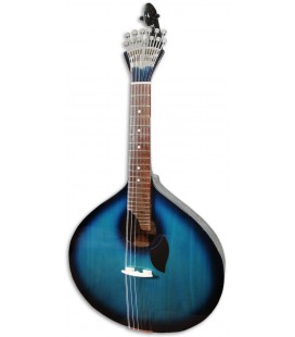 Foto da Guitarra Portuguesa Artim炭sica GPBBL Modelo Lisboa Blueburst Base Tampo T鱈lia Fundo Ac叩cia