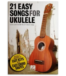 Foto de uma amostra do Livro 21 Easy Songs for Ukulele