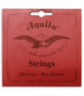 Foto da capa da embalagem da Corda Individual Aquila modelo 71-U Red Series Sol Grave