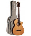Foto da Guitarra Alhambra modelo CS 1 CW E1 Equalizador Crossover com o Saco
