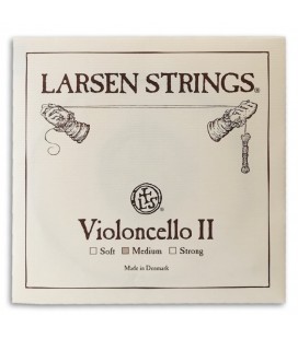 Foto da capa da embalagem da Corda Individual Larsen 2ª Ré Violoncelo 4/4 Média