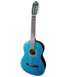 Foto da guitarra clássica Valencia modelo VC204 TBU transparente azul