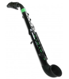 Foto do saxofone Nuvo Jsax modelo N-520JBGN preto e verde com estojo