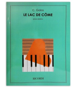 Foto da capa do livro C. Galos Le Lac du Côme OP 24 para piano