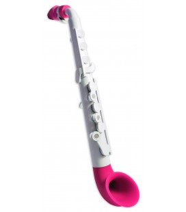 Foto do saxofone Nuvo Jsax modelo N520JWPK em cor branca e rosa