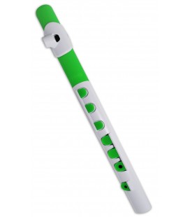 Foto da flauta Nuvo Toot modelo N 430TWGN em D坦 e na cor branca e verde
