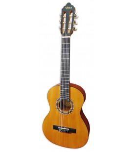 Foto da guitarra clássica Valencia modelo VC-202 tamanho 1/2 com acabamento natural mate
