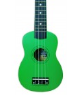 Tampo do ukulele soprano Laka modelo VUS 15GR verde