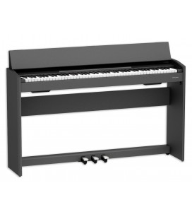 Piano Digital Roland F107 BKX 88 Teclas 3 Pedais com Suporte Compacto