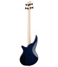Costas da guitarra baixo Jackson modelo JS2P Spectra Bass Blue Burst