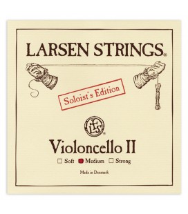 Corda individual Larsen modelo Soloist 2ª Ré Média para violoncelo de tamanho 4/4