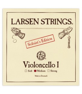 Corda individual Larsen modelo Soloist 1ª Lá Média para violoncelo de tamanho 4/4