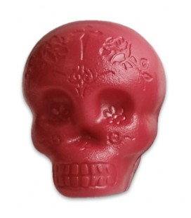 Shaker LP modelo LP006 Skull Shaker na cor vermelha