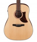Tampo em abeto Sitka maciço da guitarra eletroacústica Ibanez modelo AAD100E OPN
