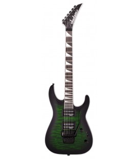 Guitarra elétrica Jackson modelo JS32Q DKAM Dinky na cor verde transparente