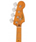 Cabeça da guitarra baixo Fender Squier modelo 40th Anniversary Precision Bass Vintage Ed Satin Dakota Red