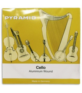 Corda individual Pyramid modelo 170103 Sol para violoncelo de tamanho 3/4