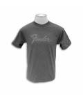 T shirt Fender Cinza com Logo Size M