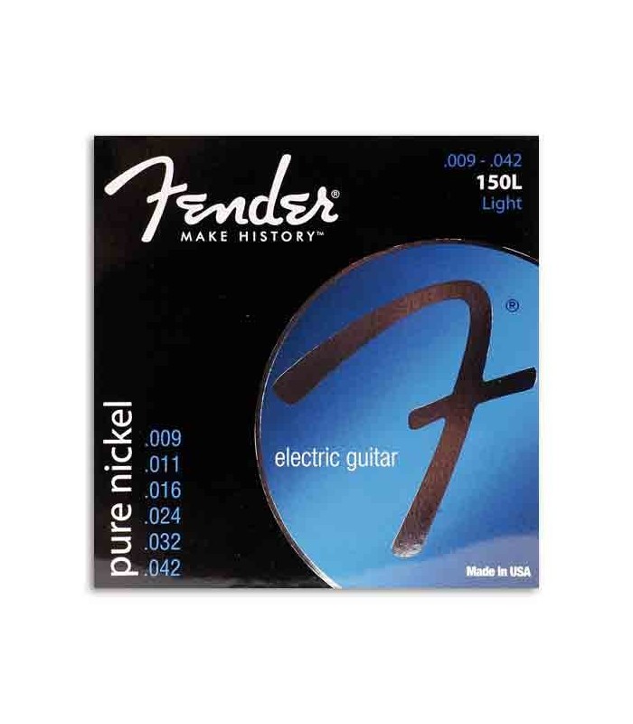 Jogo de Cordas para Fender 150L Guitarra Elétrica Pure Nickel 009