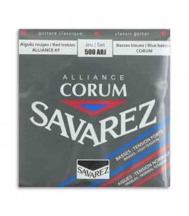 Capa da embalagem do jogo de cordas Savarez 500-ARJ