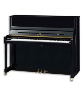 Piano Vertical Kawai K300 122cm Preto Polido 3 Pedais