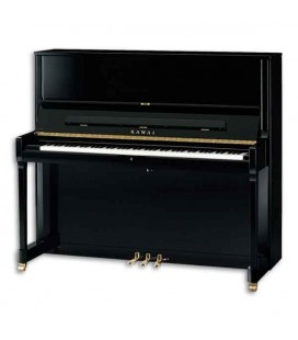 Piano Vertical Kawai K 500 130cm Preto Polido 3 Pedais