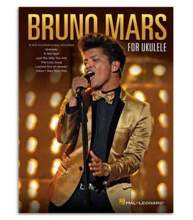 Livro Music Sales HL00125527 Bruno Mars para Ukulele
