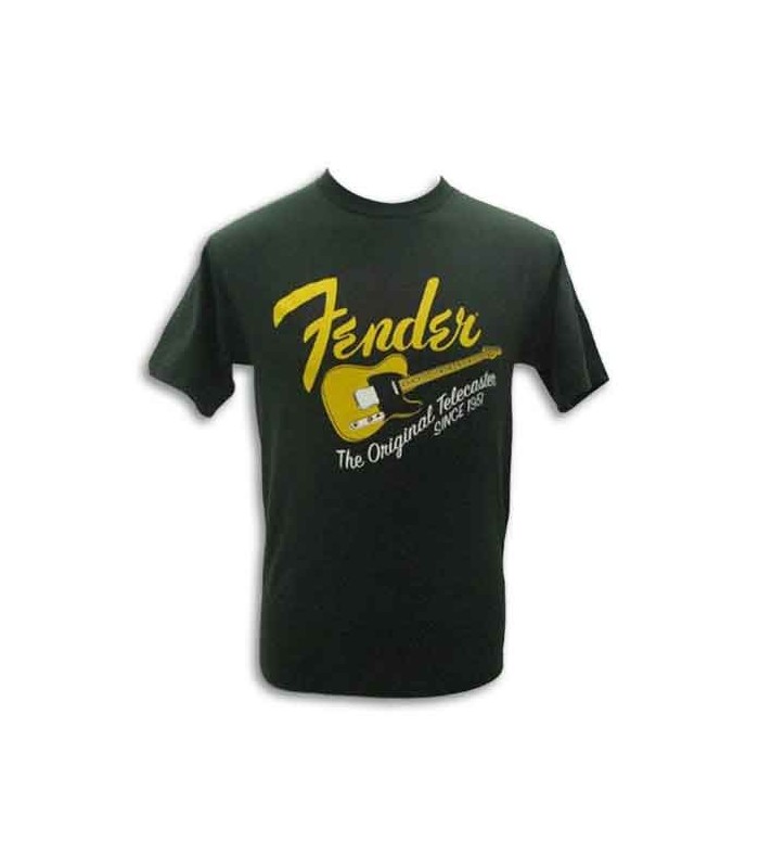 T Shirt  Fender Verde Original Tele Size L
