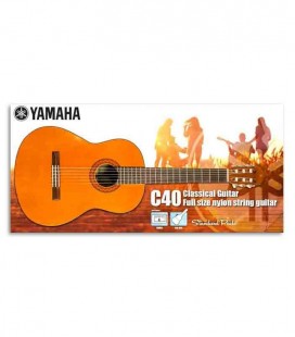 Pack de Guitarra Clássica Yamaha C-40 com Afinador e Saco