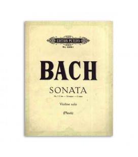 Bach Sonata n尊 3 C Major para Violino Edition Peters