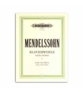 Mendelssohn Piano Works Volume 1 Peters