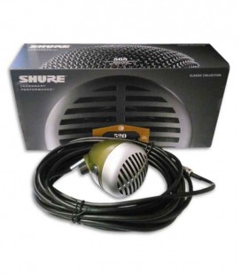 Microfone Shure SH 520DX para Harm坦nica com Potenci坦metro