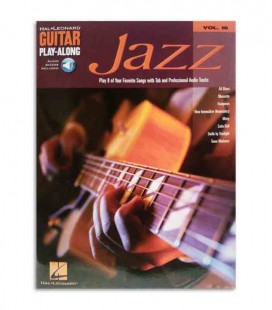 Contracapa do livro Play Along Guitar Jazz Volume 16 
