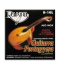 Embalagem do jogo de cordas Rouxinol R10L guitarra portuguesa