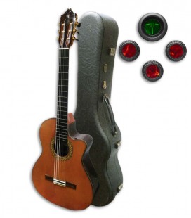 Guitarra Cl叩ssica Alhambra 9P CW E8 Equalizador Cedro Pau Santo com Estojo