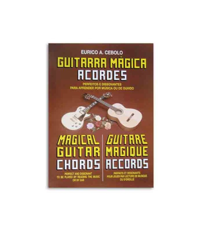 Capa do livro Guitarra M叩gica Acordes de Eurico Cebolo 