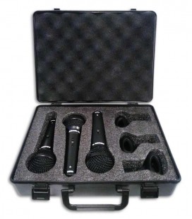 Pack de 3 Microfones Proel Din但mico DM800 Kit