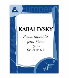 Livro Kabalevsky Peças Infantis para Piano Op 39 51 EMC341243