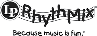 Logotipo da LP Rythmix linha de brinquedos de percussão da LP